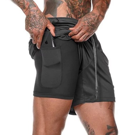 vêtements de fitness pour hommes shorts de gym avec poches séchage rapide respirant